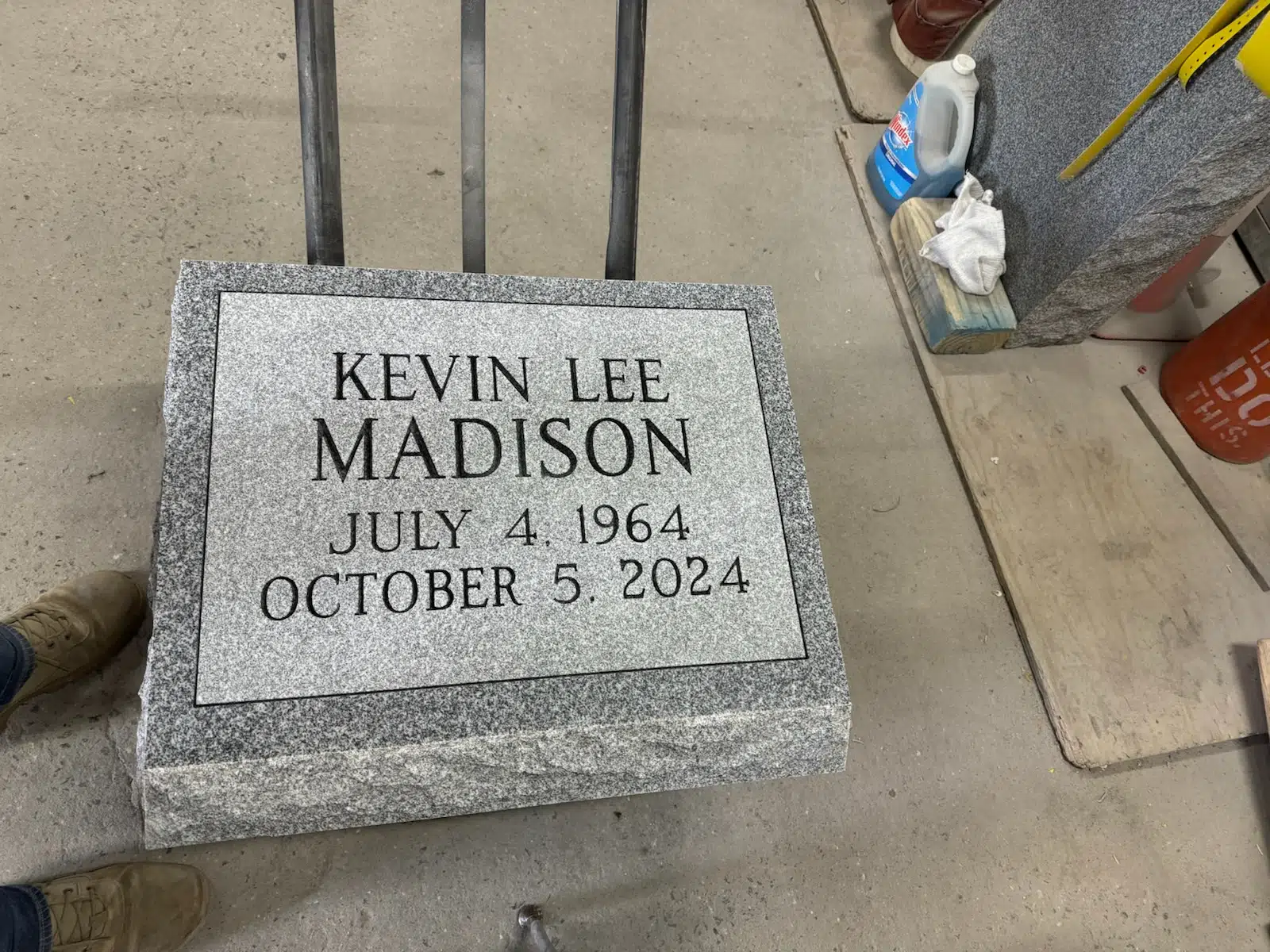 Granite Slant Headstone hand-carved by Slant Marker Guide in NJ — image 4